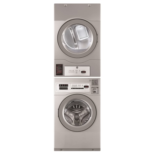 Crossover® by Wascomat Stacked 3.5 Cu Ft Washer & 7.0 Cu Ft Gas Dryer, Coin or Non-Coin, Energy Star